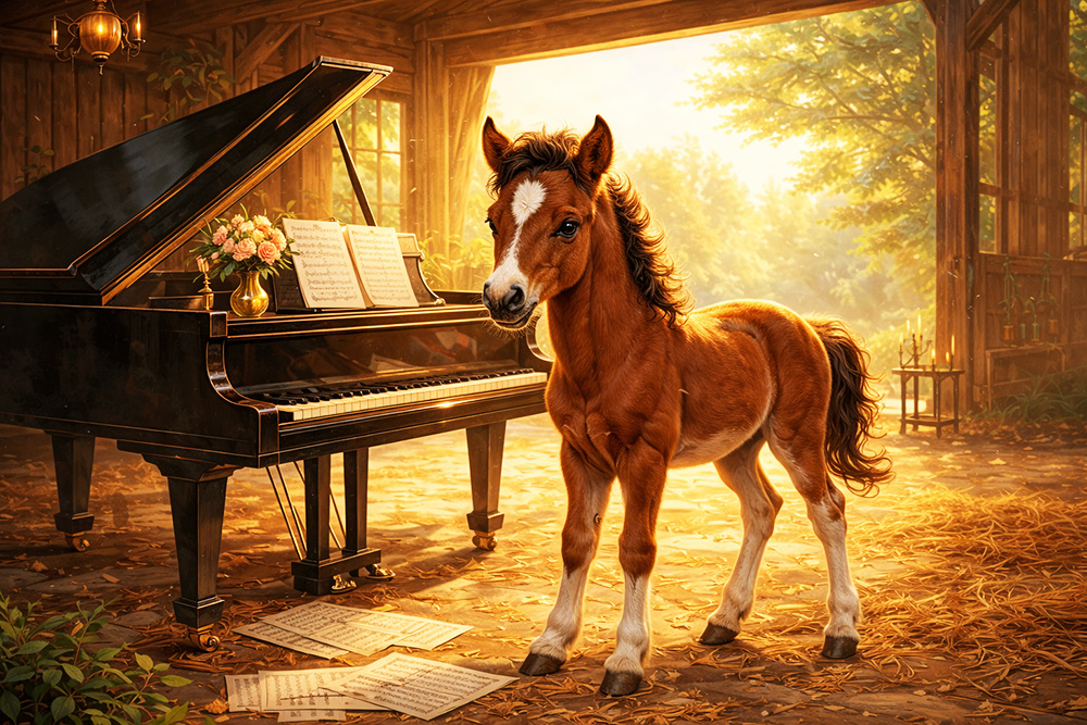 馬とピアノ